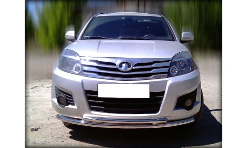 Дуга передняя по низу бампера радиусная d-53+43 (GWHH3_1) на Great Wall Hover H3 (2010-2013) 