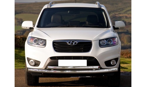 Дуга передняя низкая d-60+53 радиусная двойная (HSF10_1.1) на Hyundai Santa Fe (2010-2012) 