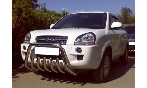 Дуга передняя низкая d-60 с защитой картера d-53 (HNT_1.1) на Hyundai Tucson (2004-2009) 