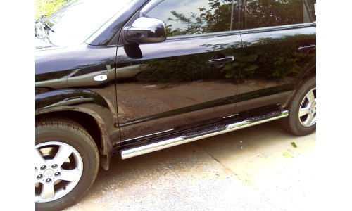Пороги d-76 степ (HNT_2) на Hyundai Tucson (2004-2009) 