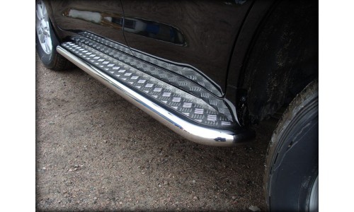 Пороги лист d-53 (алюминиевый лист) (JGC10_2) на Jeep Grand Cherokee (2010-2013) 