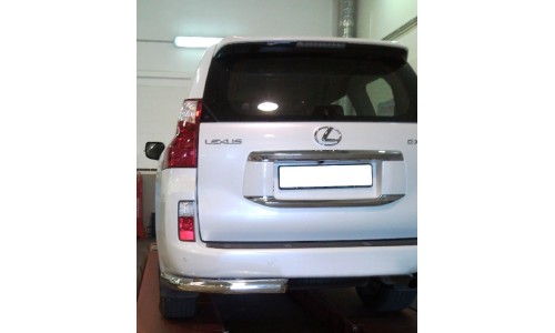  Защита заднего бампера  уголки  d-76 (GX09_3.1)  на Lexus GX460 (2009-2013) 