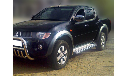 Обвод штатного порога d-53 (MPL_2) на Mitsubishi L200 (2006-2013) 