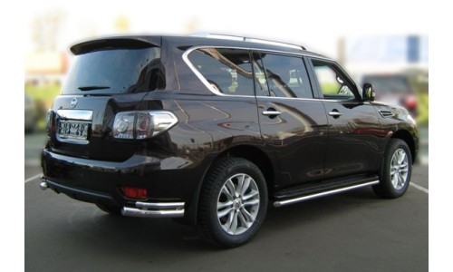 Пороги (обвод штатного порога) d-53 (PTL2010_2) на Nissan Patrol (2010-2013) 