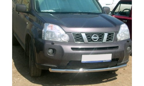 Дуга передняя по низу бампера d-60 радиусная (NXT2010_1.1) на Nissan X-Trail T31 (2011-2014) 