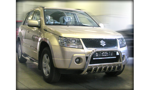 Дуга передняя низкая d-53 с защитой картера d-43 (GVN_5) на Suzuki Grand Vitara (5 дв.) (2005-2008) 