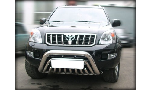 Дуга передняя низкая d-76 с доп. защитой картера d-43 (LC_1) на Toyota Land Cruiser 100 (1997-2008) 