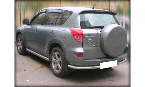  Защита заднего бампера  уголки  d-60 (TRN_6)  на Toyota Rav4 (2006-2010) 