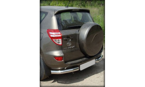  Защита заднего бампера  уголки  d-76 (TRN10_7)  на Toyota Rav4 (2010-2012) 