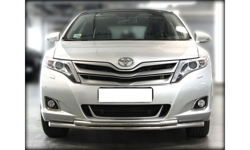 Дуга передняя по низу бампера d-53+43 с подгибами (TV13_1.1) на Toyota Venza (2013-2016) 