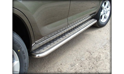 Пороги с листом d-43 (TV13_2.1 ) на Toyota Venza (2013-2016) 