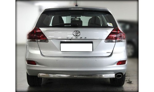 Защита заднего бампера d-76 радиусная овальная (TV13_3.1 ) на Toyota Venza (2013-2016) 