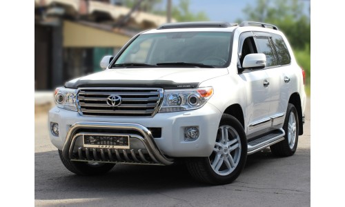 Дуга передняя низкая d-76 с защитой картера d-43 с доп. Дугой (LCN2013_3.5) на Toyota Land Cruiser 200 (2012-2015) 