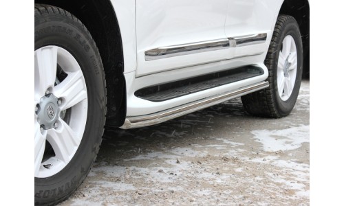 Обвод штатных порогов d-53 (LCN2013_7) на Toyota Land Cruiser 200 (2012-2015) 