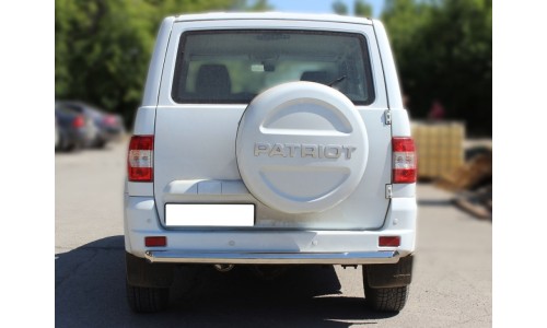 Защита заднего бампера радиусная d-76 (UP14_3) на UAZ PATRIOT (2015-) 