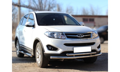 Пороги d-76 степ (CHT14_2.1) на Chery Tiggo 5 (2014-) 