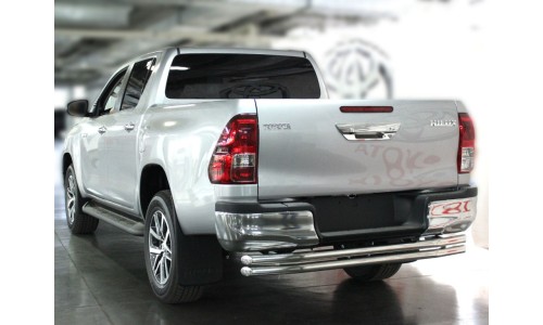 Защита заднего бампера d-53+53 (TH15_3) на Toyota Hilux Revo (2015-) 