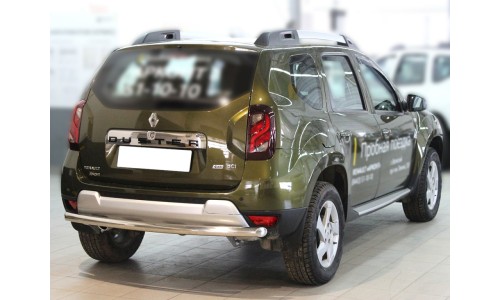 Защита заднего бампера радиусная одинарная d-60 (без фаркопа) (RD15_3.1) на Renault Duster (2015-) 