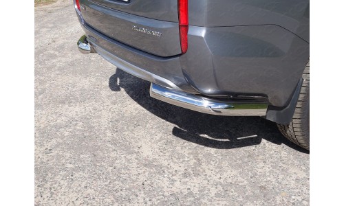 Защита задняя (уголки) 76,1 мм код MITPASPOR16-22 на Mitsubishi Pajero Sport (2016-) 