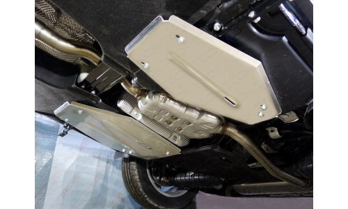 Защита бака (алюминий) 4мм код ZKTCC00308 на Audi Q5 (2017-)-(а/м без пневмоподвески) 