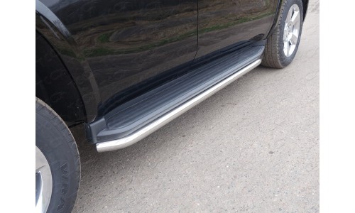 Защита порогов 60,3 мм код CHEVTAH16-22 на Chevrolet Tahoe (2016-) 