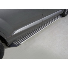 Пороги алюминиевые `Slim Line Silver` 2020 мм код AUDIQ715-10S