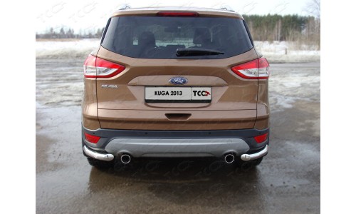 Защита задняя (уголки) 60,3 мм код FORKUG13-10 на Ford Explorer (2016-) 