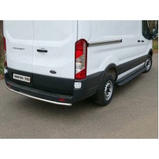 Порог алюминиевый с пластиковой накладкой (карбон черные) 2220 мм (правый) код FORTRAN16-05BL