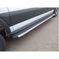 Порог алюминиевый с пластиковой накладкой 2220 мм (правый) код FORTRAN16-05AL