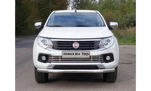 Защита передняя нижняя (с ДХО) 76,1 мм код FIAFUL16-05 на Fiat Fullback (2015-) 