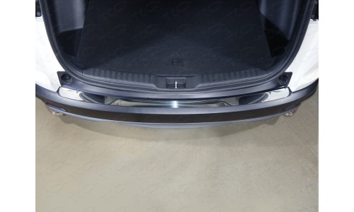 Накладка на задний бампер (лист зеркальный) код HONCRV17-09 на Honda CR-V (2017-) 