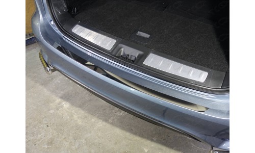 Накладка на задний бампер (лист зеркальный) код INFQX6016-09 на Infiniti QX60 (2016-) 