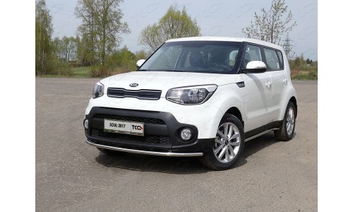 Защита передняя нижняя 42,4 мм код KIASOUL17-17 на Kia Soul (2017-) 