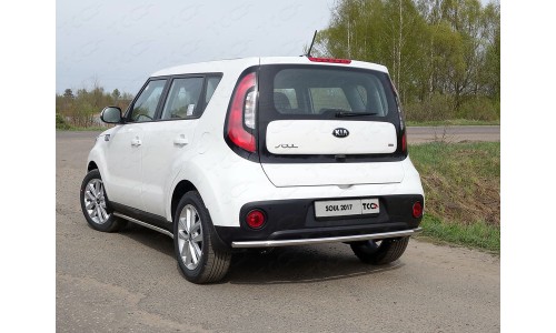 Защита задняя 42,4 мм код KIASOUL17-24 на Kia Soul (2017-) 