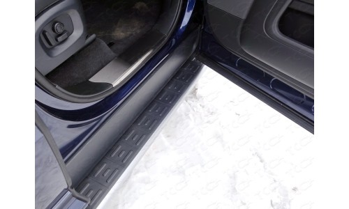 Накладки на пороги (лист шлифованный) код LRRRSP15-06 на Range Rover Sport (2014 - ) 