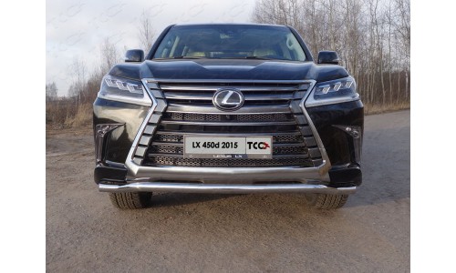 Защита передняя нижняя 60,3 мм код LEXLX450d15-01 на Lexus LX 570/450d (2015-) 