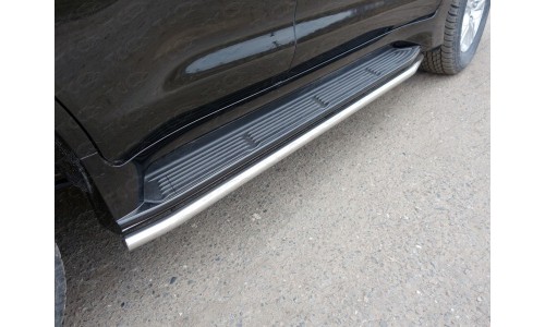 Защита порогов 42,4 мм код LEXLX450d15-09 на Lexus LX 570/450d (2015-) 