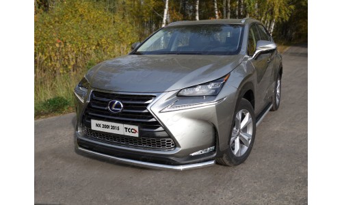 Защита передняя нижняя 60,3 мм код LEXNX20015T-04 на Lexus NX 200t (2015-2017) 