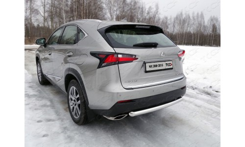 Защита задняя 60,3 мм код LEXNX20015T-16 на Lexus NX 200t (2015-2017) 