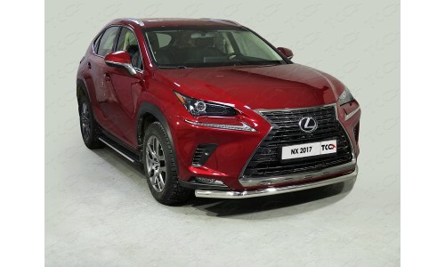 Защита передняя нижняя 60,3 мм код LEXNX17-20 на Lexus NX (2017-) 