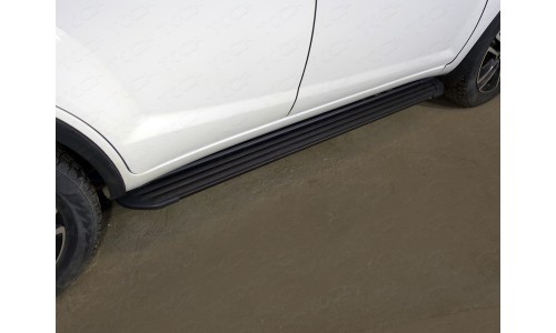 Пороги алюминиевые `Slim Line Black` 1720 мм код LIFX6017-22B на Lifan X60 (2016-) 