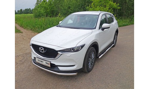 Защита передняя нижняя 60,3 мм код MAZCX517-33 на Mazda CX-5 (2017-) 