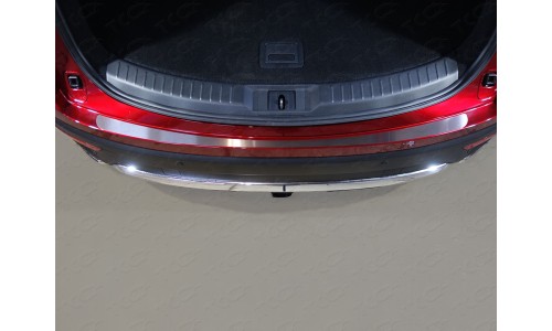 Накладка на задний бампер (лист шлифованный) код MAZCX917-06 на Mazda CX-9 (2017-) 