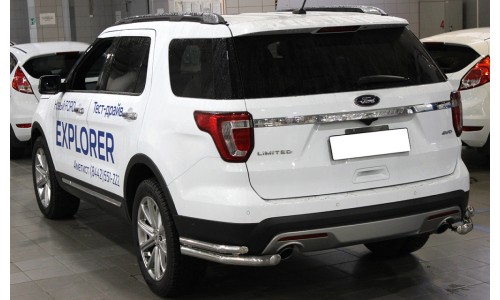 Защита заднего бампера