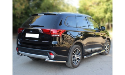 Защита заднего бампера 