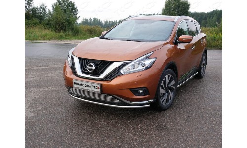 Защита передняя нижняя 42,4 мм код NISMUR16-06 на Nissan Murano Z52 (2016-) 