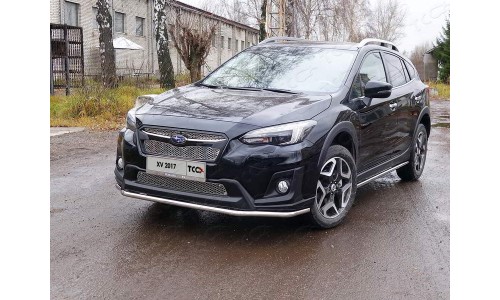 Защита передняя нижняя 42,4 мм код SUBXV17-19 на Subaru XV (2017-) 