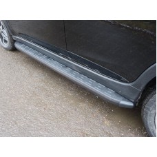 Пороги алюминиевые с пластиковой накладкой (карбон черные) 1820 мм код SUBXV17-15BL Пороги алюминиевые с пластиковой накладкой (карбон черные) 1820 мм код SUBXV17-15BL