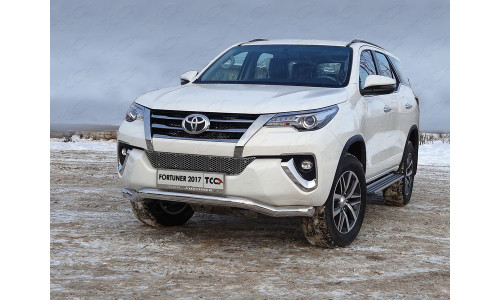 Защита передняя (волна) 76,1 мм код TOYFORT17-21 на Toyota Fortuner (2017-) 