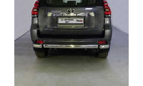 Защита задняя (центральная) 75х42 мм код TOYLC15017-11 на Toyota Land Cruiser Prado 150 (2017-) 